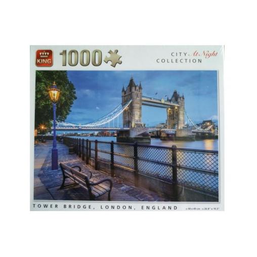 Puzzle King De Noche en Tower Bridge de 1000 Piezas