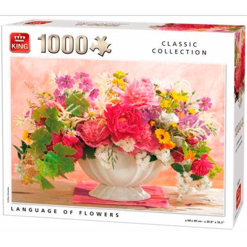 Puzzle King El Lenguaje de las Flores de 1000 Piezas