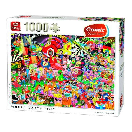 Puzzle King Mundo de los Dardos 180 de 1000 Piezas