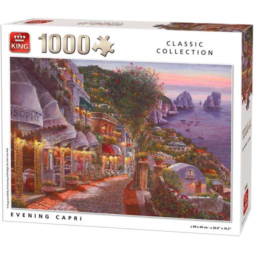 Puzzle King Noche en Capri de 1000 Piezas