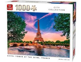 Puzzle King Torre Eiffel en el Sena de 1000 Piezas