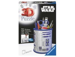 Puzzle Lapicero 3D Ravensburger Star Wars R2D2 de 57 Piezas