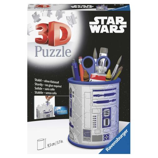 Puzzle Lapicero 3D Ravensburger Star Wars R2D2 de 57 Piezas