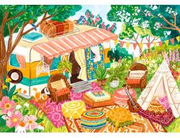 Puzzle Magnolia Boho Camper Vans de 1000 Piezas