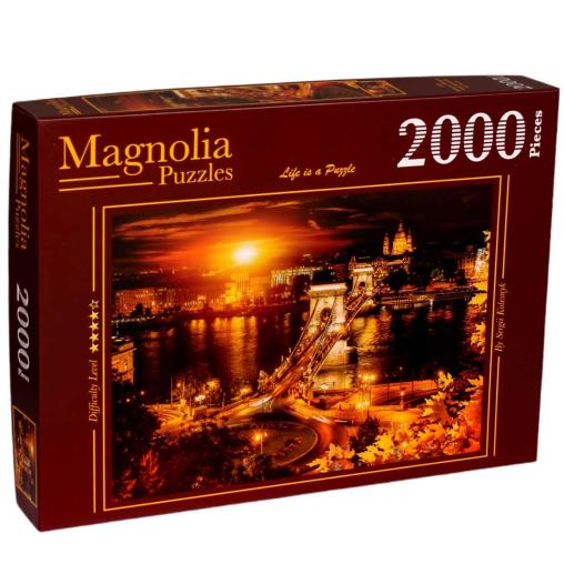 Puzzle Magnolia Budapest, Hungría de 2000 Piezas