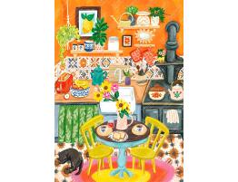 Puzzle Magnolia Cocina Naranja de 1000 Piezas