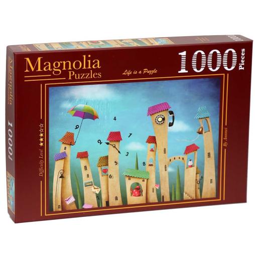 Puzzle Magnolia Dancing Town de 1000 Piezas