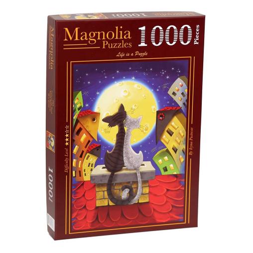 Puzzle Magnolia Gatos en el Techo de 1000 Piezas