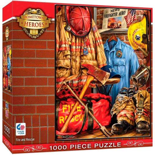 Puzzle MasterPieces Fuego y Rescate (Hometown Heroes) de 1000 P