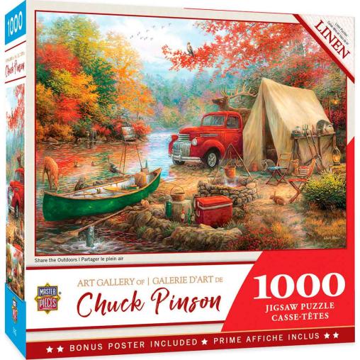 Puzzle MasterPieces Acampada al Aire Libre de 1000 Piezas