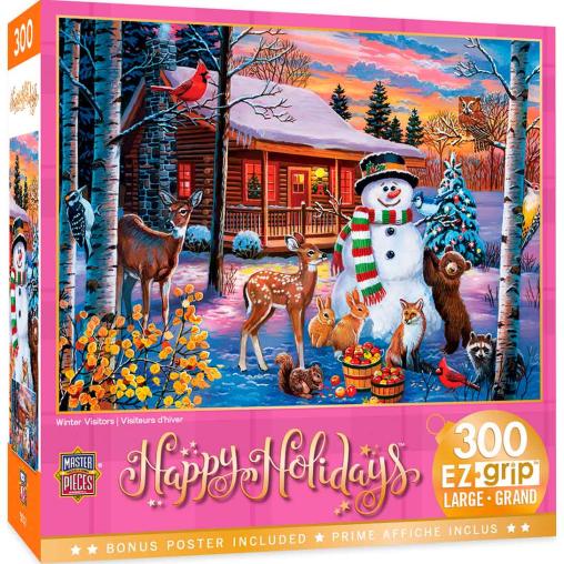 Puzzle MasterPieces Animales en Navidad XXL de 300 Piezas