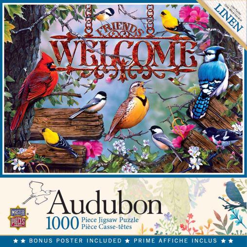 Puzzle MasterPieces Bienvenida con Pájaros de 1000 Piezas