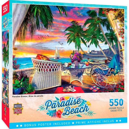 Puzzle MasterPieces Brisa del Paraíso de 550 Piezas