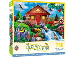 Puzzle MasterPieces Cascada y Flores de 750 Piezas