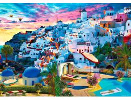 Puzzle MasterPieces Cielo de Santorini de 1000 Piezas