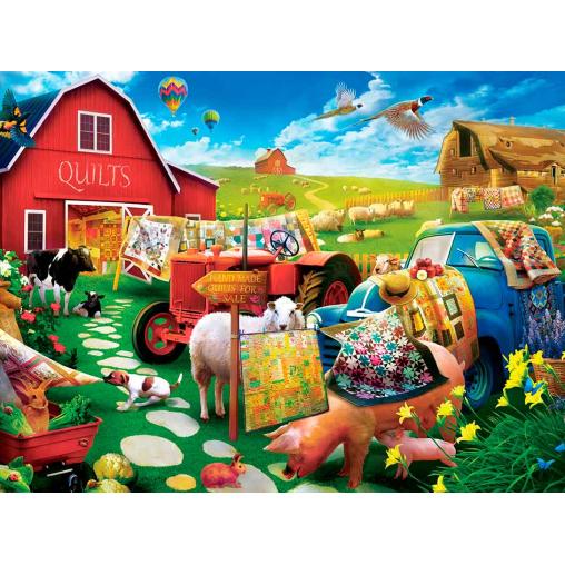 Puzzle MasterPieces Colchas Campestres XXL de 300 Piezas