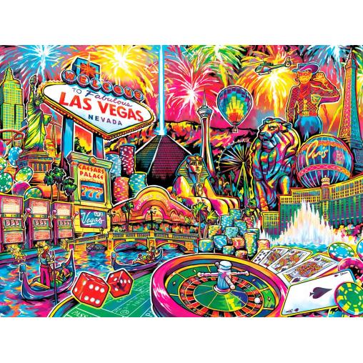 Puzzle MasterPieces Collage de Las Vegas de 550 Piezas