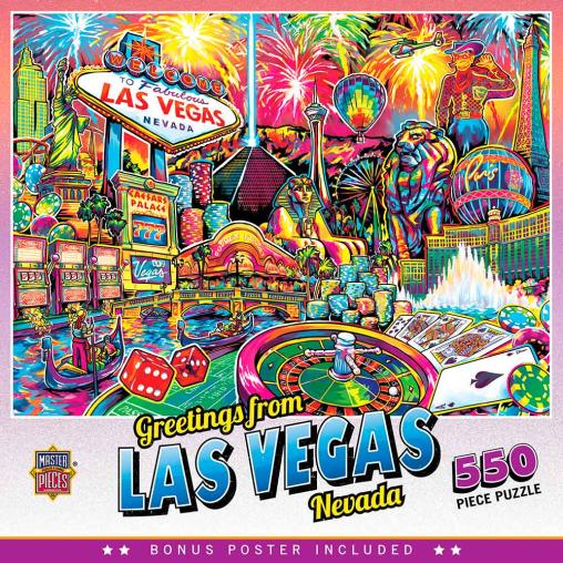 Puzzle MasterPieces Collage de Las Vegas de 550 Piezas