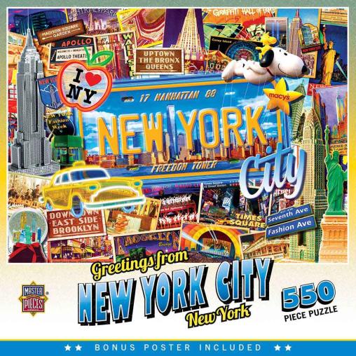 Puzzle MasterPieces Collage de Nueva York de 550 Piezas