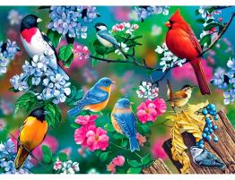 Puzzle MasterPieces Collage de Pájaros Cantores de 1000 Piezas