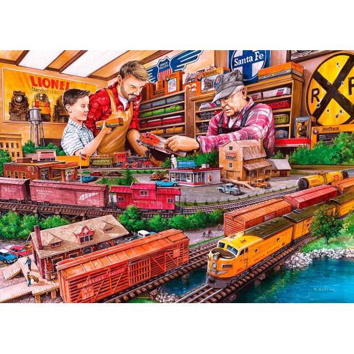 Puzzle MasterPieces Comprando Trenes a Lionel de 1000 Piezas