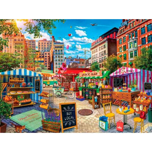 Puzzle MasterPieces Mercadillo de Postres de 750 Piezas