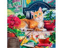 Puzzle MasterPieces El Gato de las Flores de 1000 Piezas