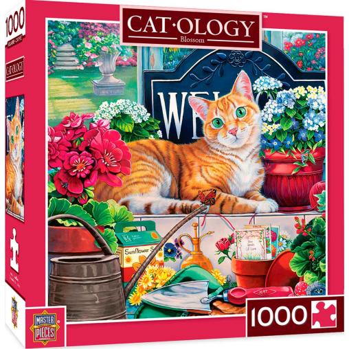 Puzzle MasterPieces El Gato de las Flores de 1000 Piezas