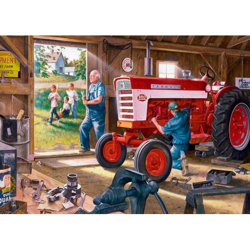 Puzzle MasterPieces El Tractor Rojo de 1000 Piezas