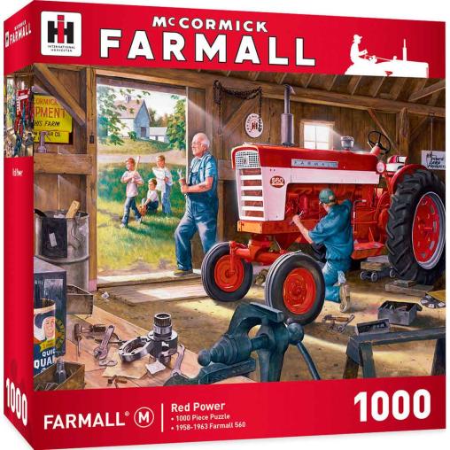 Puzzle MasterPieces El Tractor Rojo de 1000 Piezas