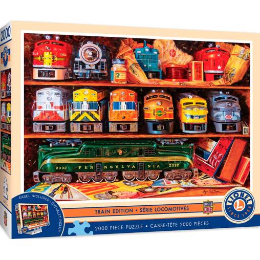 Puzzle MasterPieces Estantes Llenos de Trenes de 2000 Piezas