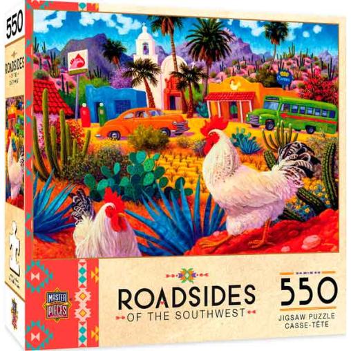 Puzzle MasterPieces Los Gallos Blancos de 550 Piezas