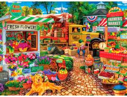 Puzzle MasterPieces Mercadillo en la Plaza de 750 Piezas