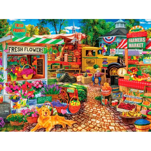 Puzzle MasterPieces Mercadillo en la Plaza de 750 Piezas