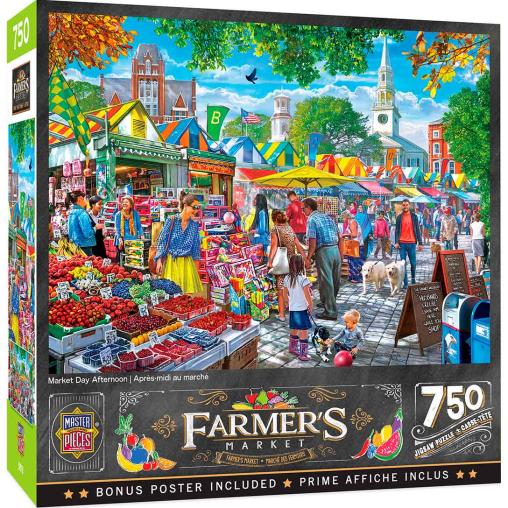 Puzzle MasterPieces Mercado de Tarde de 750 Piezas