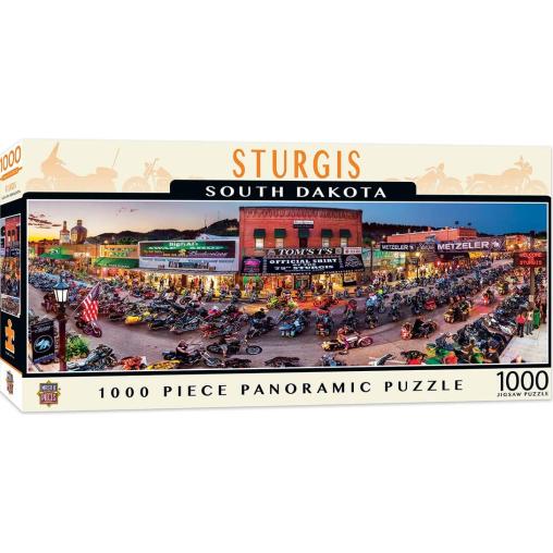 Puzzle MasterPieces Panorámico Sturgis, Dakota del Sur 1000 Pie