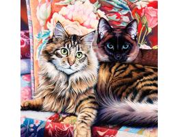 Puzzle MasterPieces Pareja de Gatos de 1000 Piezas