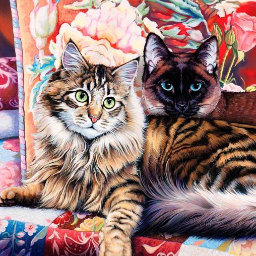 Puzzle MasterPieces Pareja de Gatos de 1000 Piezas