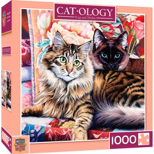 Puzzle MasterPieces Pareja de Gatos de 1000 Piezas