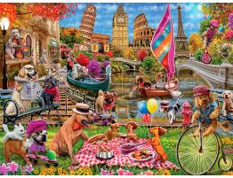 Puzzle MasterPieces Perros Turistas XXL de 300 Piezas