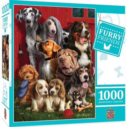 Puzzle MasterPieces Amigos Peludos Sentados de 1000 Piezas