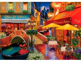 Puzzle MasterPieces Restaurantes en Venecia de 1000 Piezas