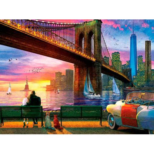 Puzzle MasterPieces Romance en Nueva York de 550 Piezas