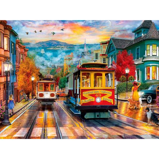 Puzzle MasterPieces Subiendo a San Francisco de 550 Piezas