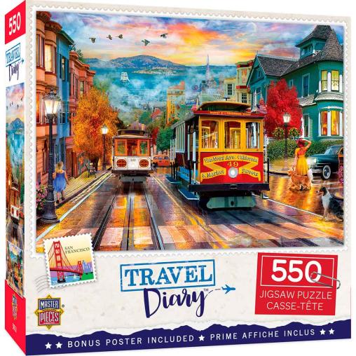 Puzzle MasterPieces Subiendo a San Francisco de 550 Piezas