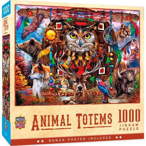 Puzzle MasterPieces Totems de Animales de 1000 Piezas