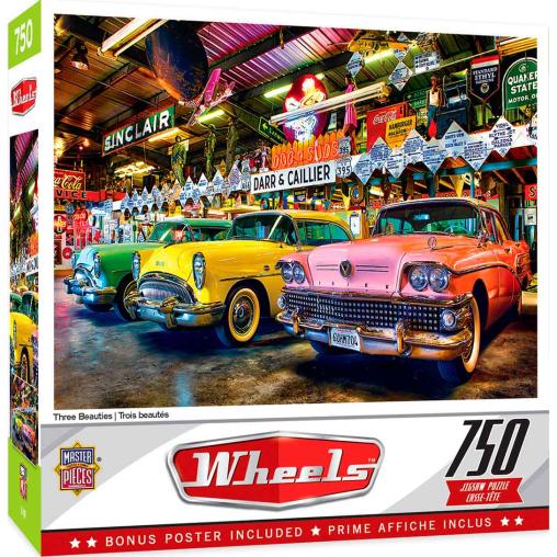 Puzzle MasterPieces Tres Bellezas Sobre Ruedas de 750 Pzs