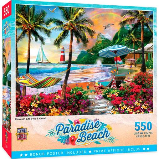 Puzzle MasterPieces Vida en Hawaii de 550 Piezas