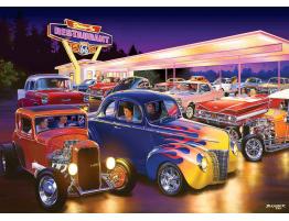 Puzzle MasterPieces Viernes por la Noche en Hot Rods de 1000 Pi