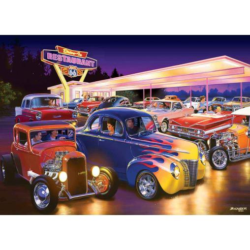 Puzzle MasterPieces Viernes por la Noche en Hot Rods de 1000 Pi